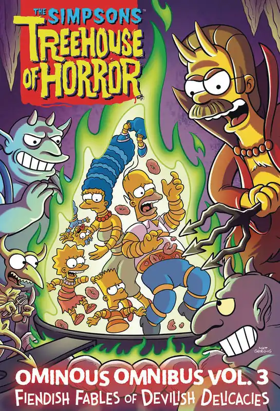 Simpsons Treehouse Of Horror Ominous Omnibus Volume 03 Fiendish Authentic