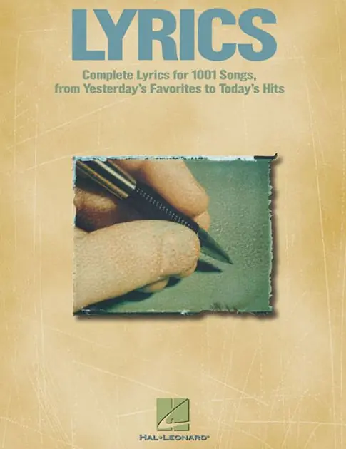 Instant Buy Lyrics: Complete Lyrics for Over 1000 Songs from Broadway to Rock