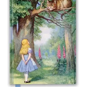Genuine John Tenniel: Alice and the Cheshire Cat (Foiled Journal)
