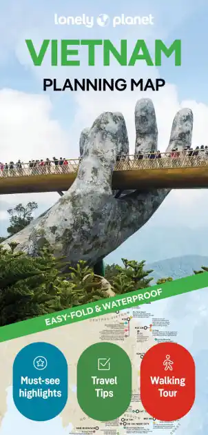 Authentic Lonely Planet Vietnam Planning Map