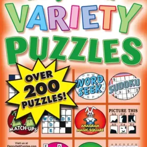 Easy & Fun Variety Puzzles - One Year Subscription Fresh Stock
