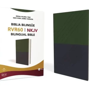 Hot Picks NKJV/RVR60, Bilingual Bible, Leathersoft, 2-Tones Green and Blue / NKJV/RVR60, Biblia Bilingüe, Leathersoft, dos tonos Verde y Azul