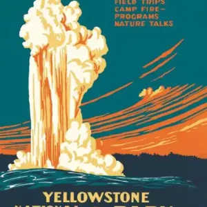 Free Shipping National Parks Poster Art of the WPA Yellowstone Hardcover Journal