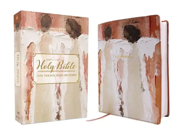 Amplified Holy Bible, Anne Neilson Angel Art Series, Leathersoft, Blush Factory Price